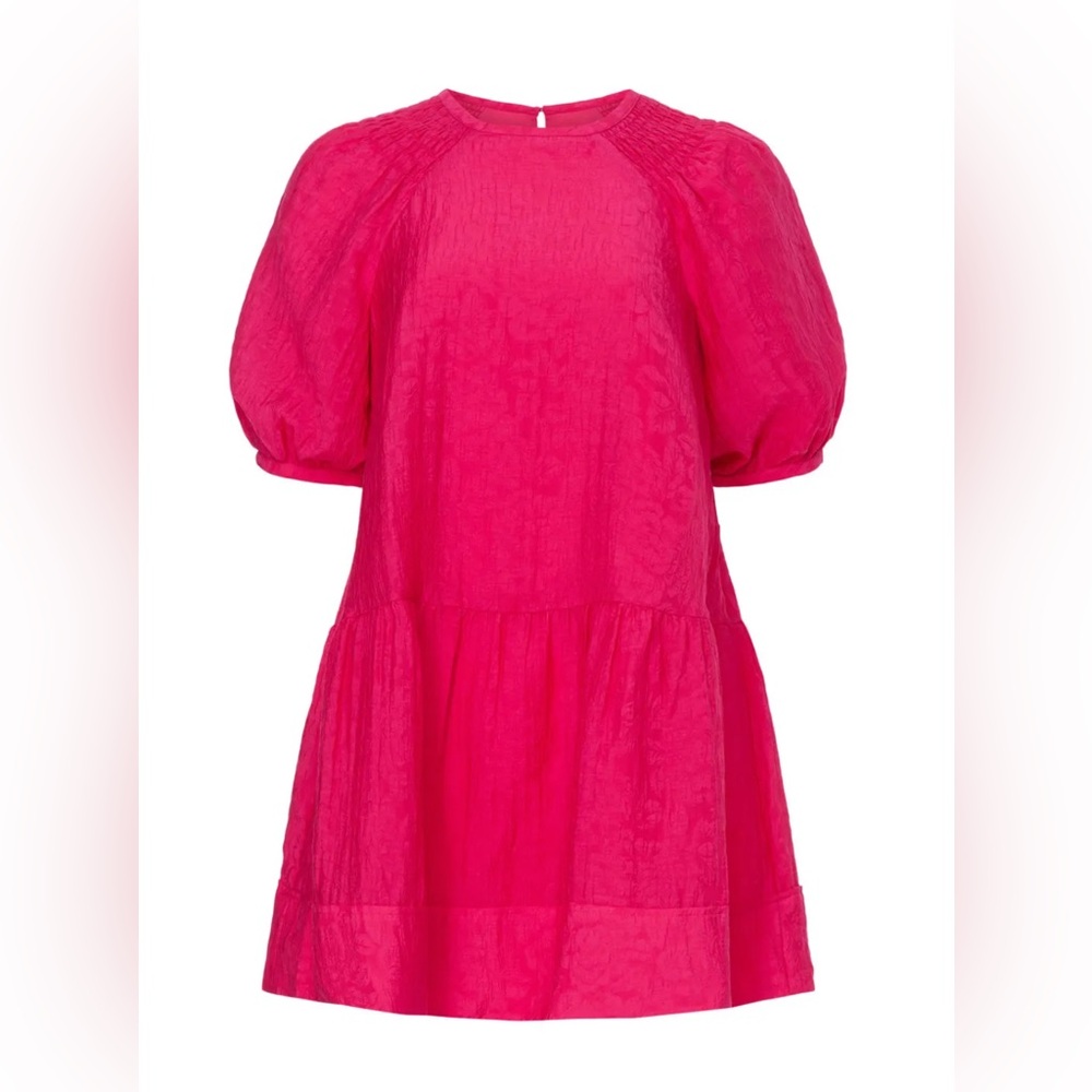 CLUB MONACO | Fuschia Pink Balloon sleeve dress - Picture 3 of 8